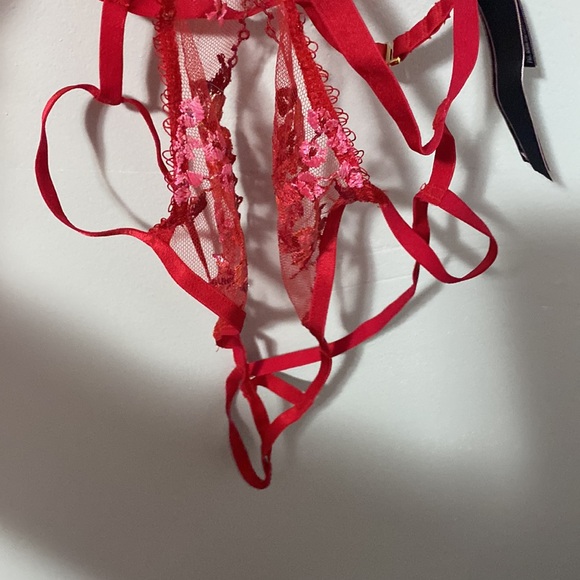 NWOT! Limited Edition Victoria Secret Red Sexy Lace Lingerie - Picture 4 of 6